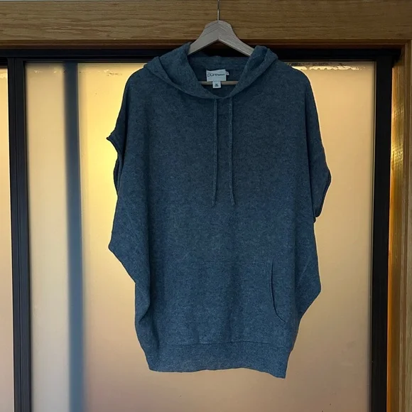 Wool Gray Knit Hoodie - Picture 8 of 9